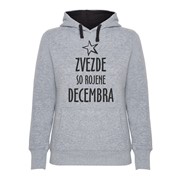 Hoodie ženski Zvezde rojene Decembra