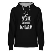 Hoodie ženski Zvezde rojene Januarja