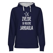 Hoodie ženski Zvezde rojene Januarja