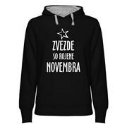 Hoodie ženski Zvezde rojene Novembra
