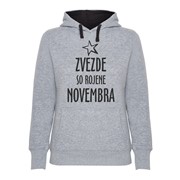 Hoodie ženski Zvezde rojene Novembra
