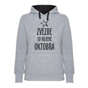 Hoodie ženski Zvezde rojene Oktobra