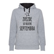 Hoodie ženski Zvezde rojene Septembra
