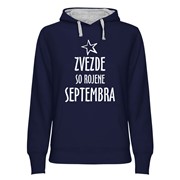 Hoodie ženski Zvezde rojene Septembra