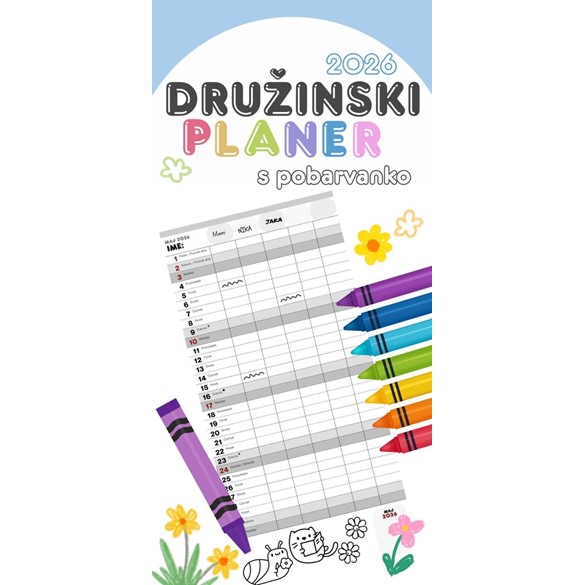 Kalendar Družinski Planer 2026