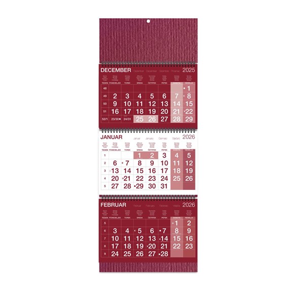 Kalendar poslovni 3D Special karton spirala 2026