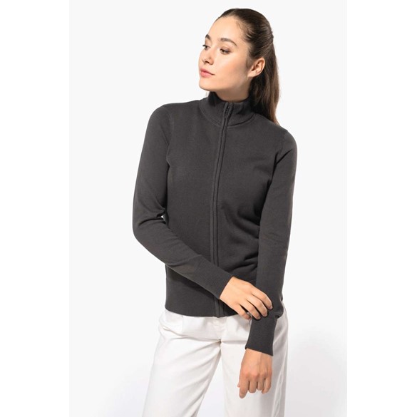 LADIES' FULL ZIP  CARDIGAN