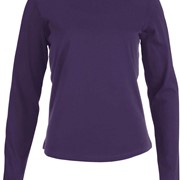 LADIES' LONG SLEEVE CREW NECK T-SHIRT