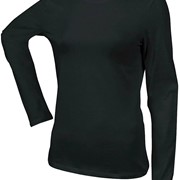 LADIES' LONG SLEEVE CREW NECK T-SHIRT