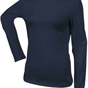 LADIES' LONG SLEEVE CREW NECK T-SHIRT