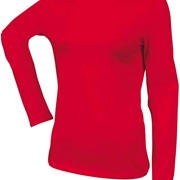 LADIES' LONG SLEEVE CREW NECK T-SHIRT