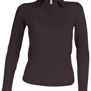 LADIES' LONG-SLEEVED POLO SHIRT