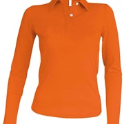 LADIES' LONG-SLEEVED POLO SHIRT