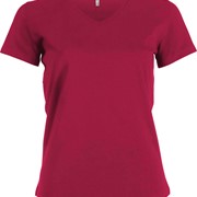 LADIES' SHORT SLEEVE V-NECK T-SHIRT