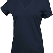 LADIES' SHORT SLEEVE V-NECK T-SHIRT