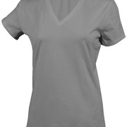 LADIES' SHORT SLEEVE V-NECK T-SHIRT