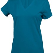 LADIES' SHORT SLEEVE V-NECK T-SHIRT