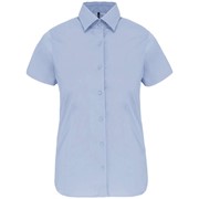 LADIES' SHORT-SLEEVED COTTON/ELASTANE SHIRT