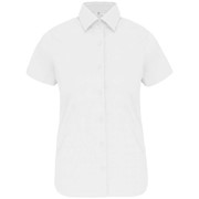 LADIES' SHORT-SLEEVED COTTON/ELASTANE SHIRT