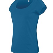 LADIES’ BOAT NECK SHORT SLEEVE T-SHIRT