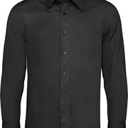 LONG-SLEEVED COTTON/ELASTANE SHIRT
