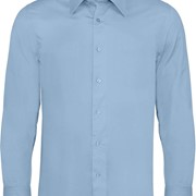 LONG-SLEEVED COTTON/ELASTANE SHIRT
