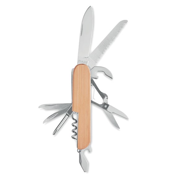 LUCY LUX - džepni nož od bambusa s više alata