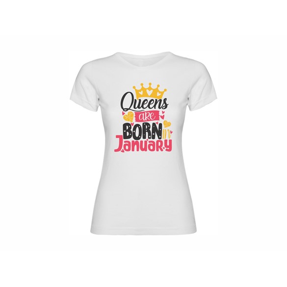 Majica ženska Queens are born in January