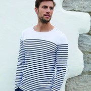MEN’S LONG-SLEEVED BRETON STRIPE TOP