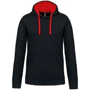 MEN'S CONTRAST HOODED SWEATSHIRT