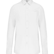 MEN'S LONG-SLEEVED COTTON POPLIN SHIRT
