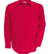 MEN'S LONG-SLEEVED COTTON POPLIN SHIRT