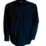MEN'S LONG-SLEEVED COTTON POPLIN SHIRT