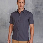 MEN'S SHORT-SLEEVED COTTON POPLIN SHIRT