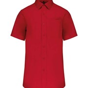 MEN'S SHORT-SLEEVED COTTON POPLIN SHIRT