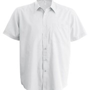 MEN'S SHORT-SLEEVED COTTON POPLIN SHIRT