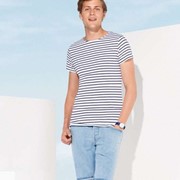 MILES MEN ROUND NECK STRIPED T-SHIRT