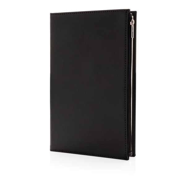 Notebook Swiss Peak A5 PU s džepom na patentnom zatvaraču