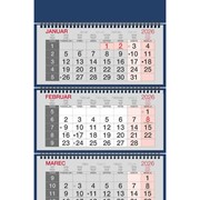 Poslovni kalendar 2025, 3-dijelni sa spiralom