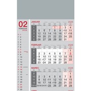 Poslovni kalendar 2026, 4-dijelni, lijepljen