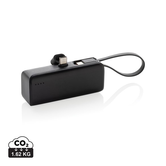 Powerlink RCS újrah. műanyag 3000 mAh powerbank USB-C
