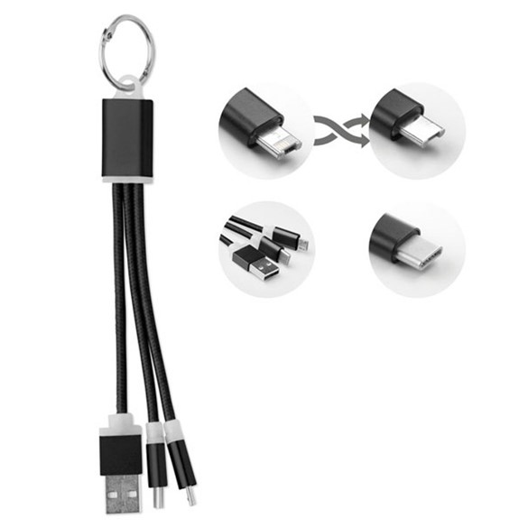 RIZO - privjesak za ključeve s USB tip C kabelom 