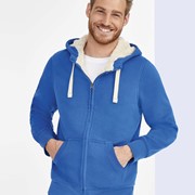 SHERPA UNISEX ZIPPED JACKET WITH "SHERPA" LINING