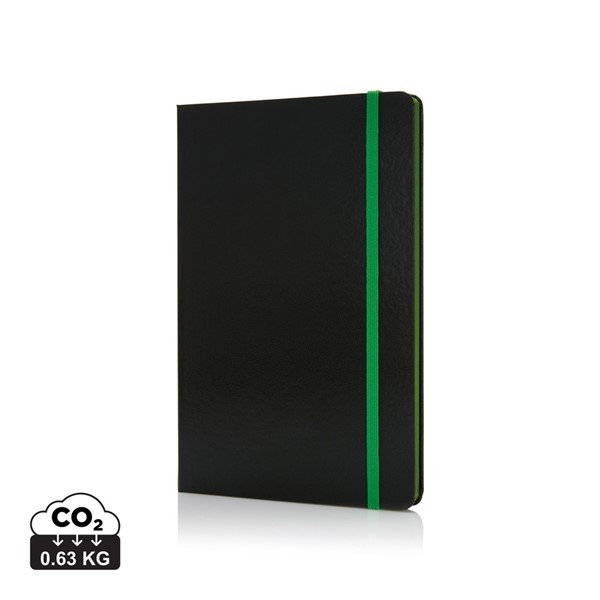 A5 NOTEBOOK WITH COLORED SIDE
