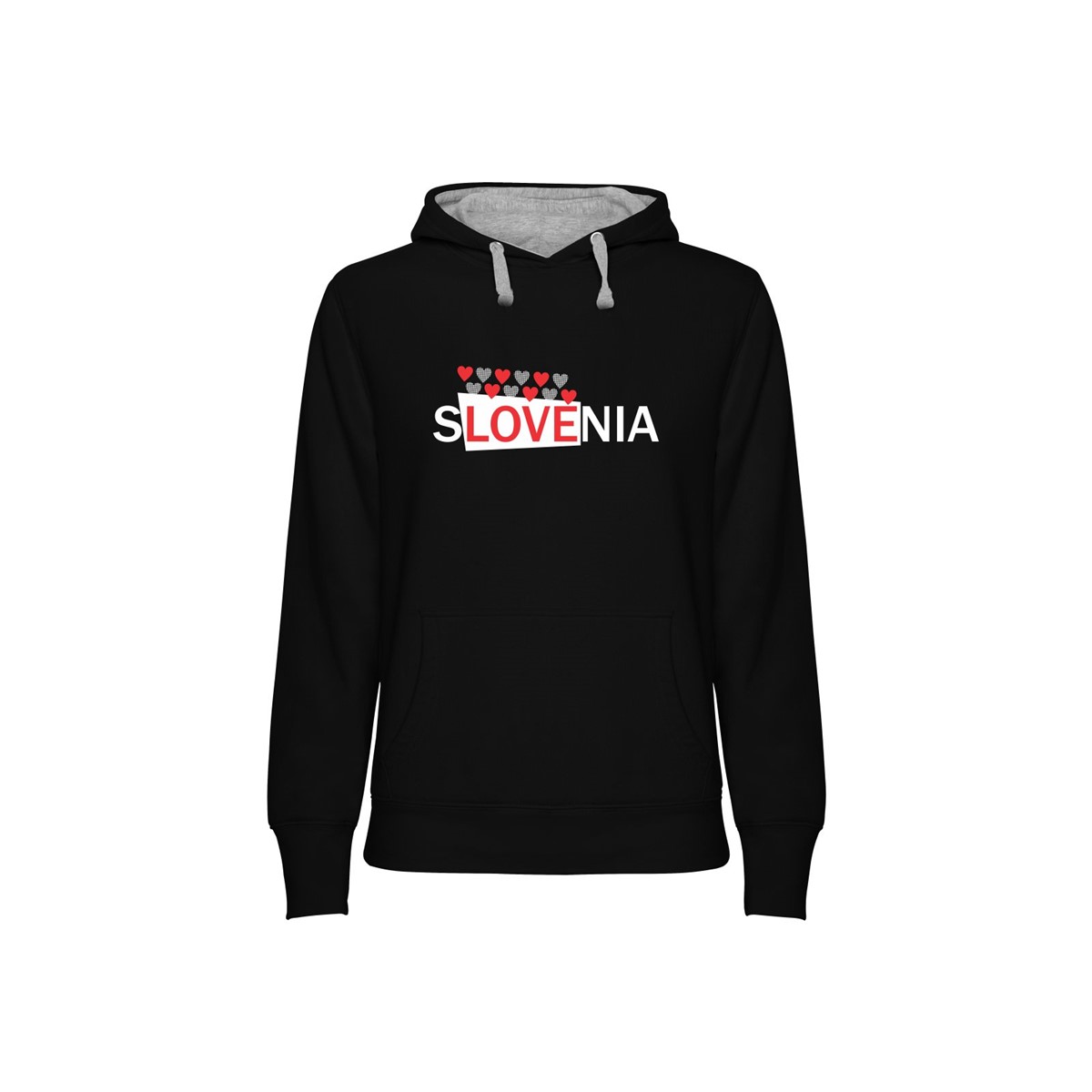 Hoodie women's Slovenia Heart