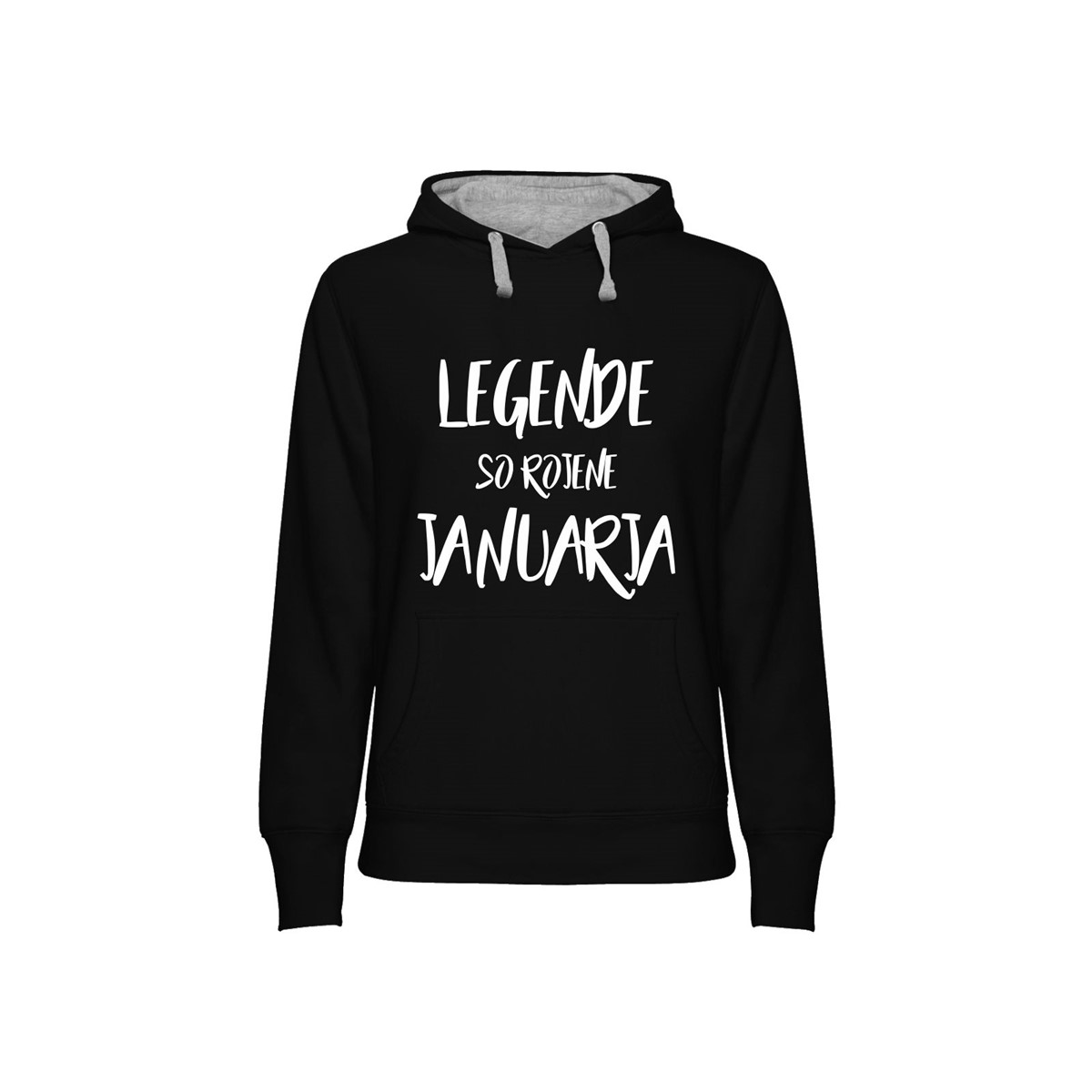 Hoodie ženski Legende rojene Januarja