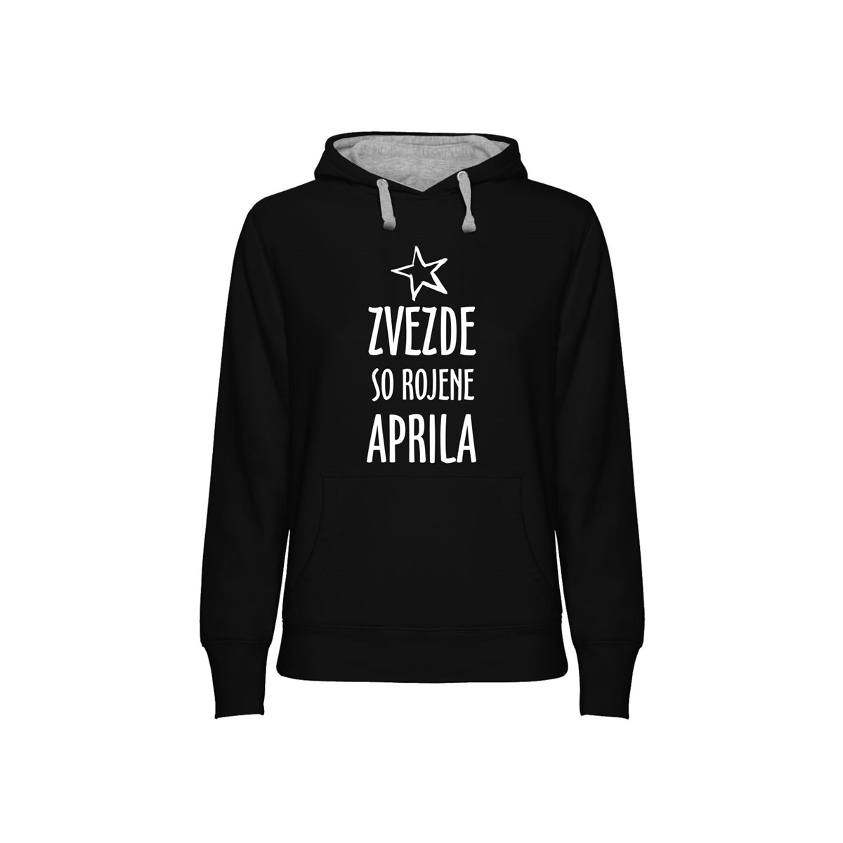 Hoodie ženski Zvezde rojene Aprila