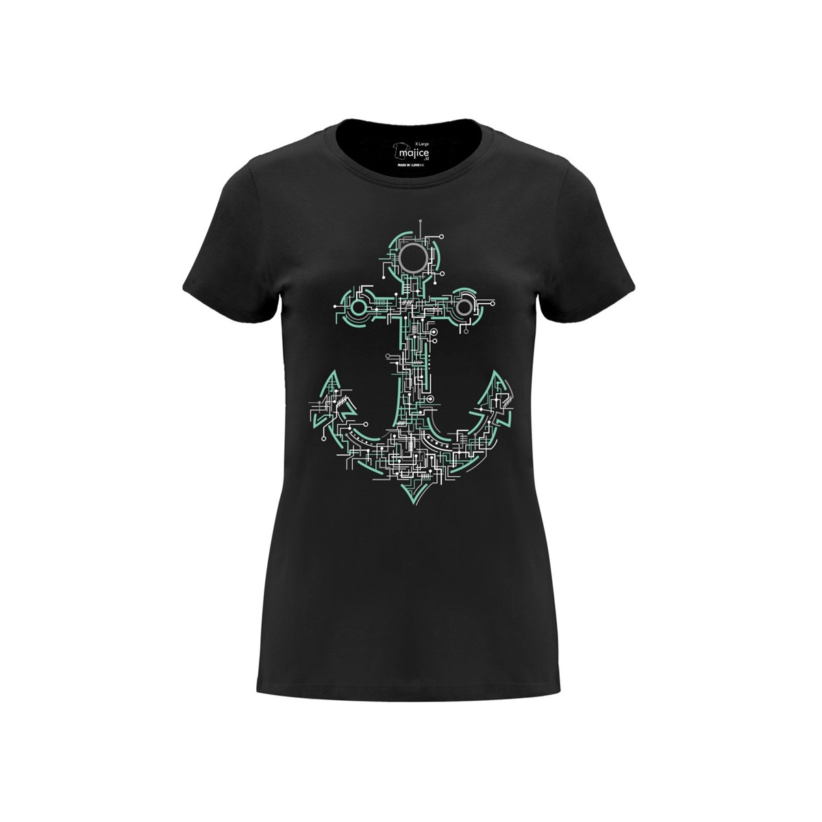  Woman T shirt Electric Anchor