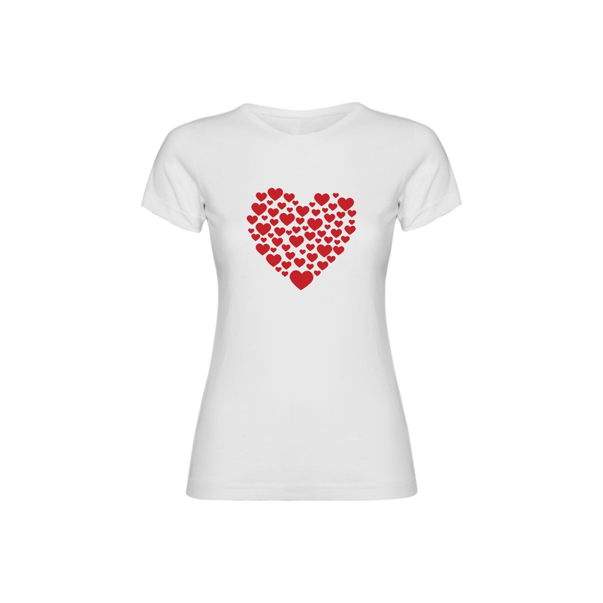 Woman T Shirt Hearts