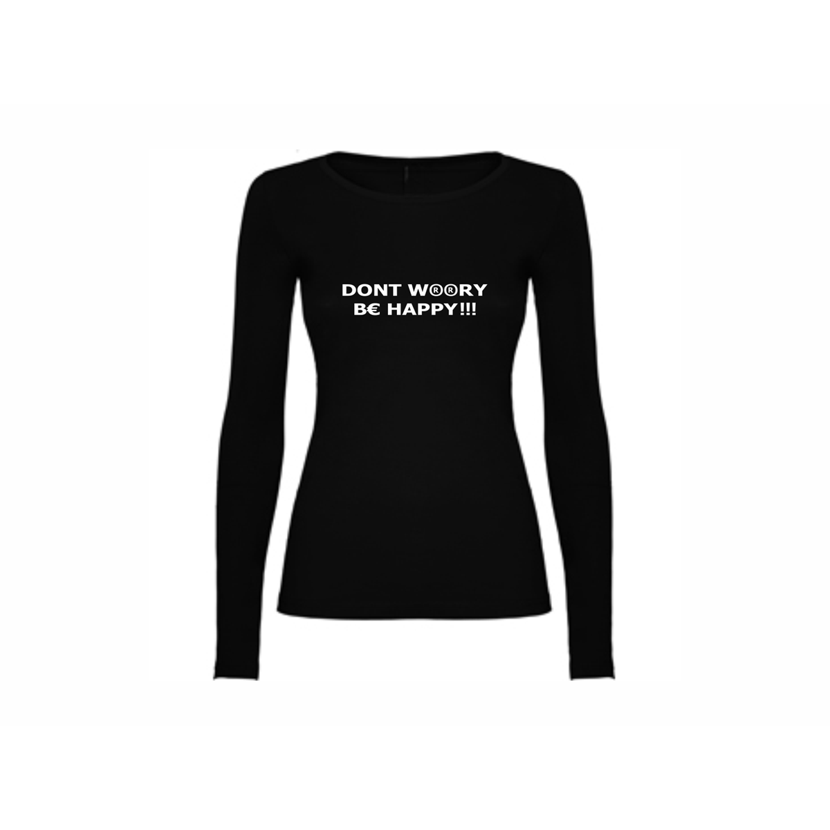 Woman T shirt LS Be happy 